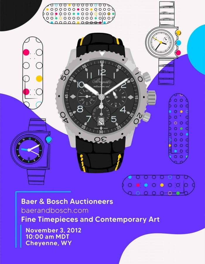 Fine Timepieces and Contemporary Art November 3, 2012 Auction Catalog - Baer & Bosch Auctioneers