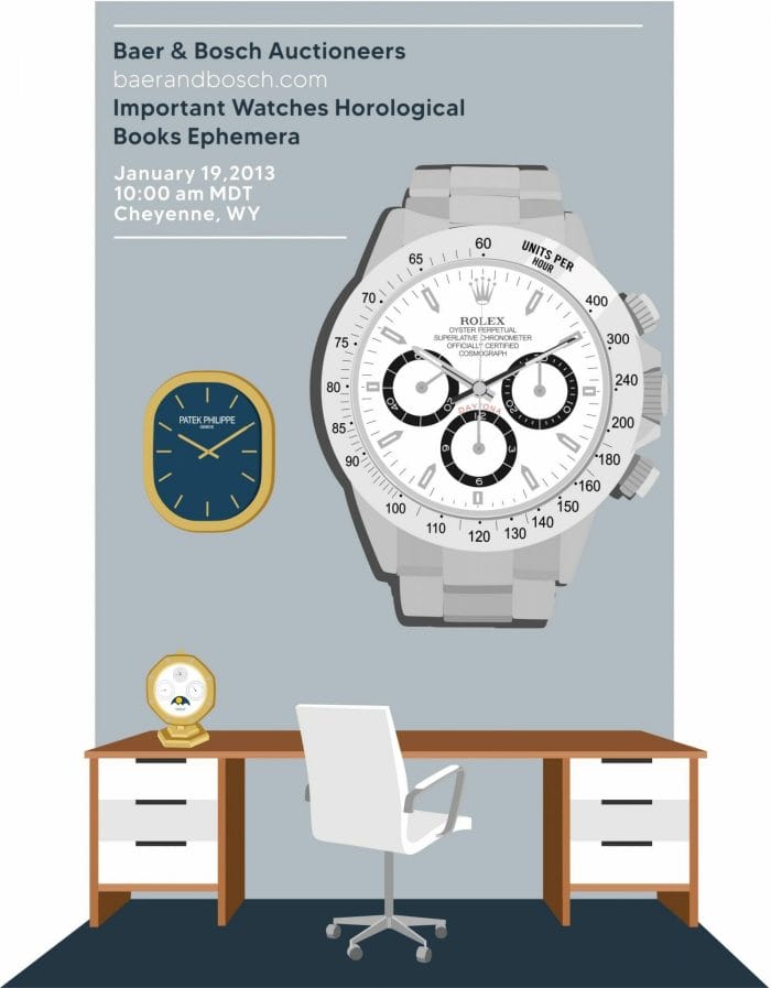 Important Watches Horological Books Ephemera January 19, 2013 Auction Catalog - Baer & Bosch Auctioneers